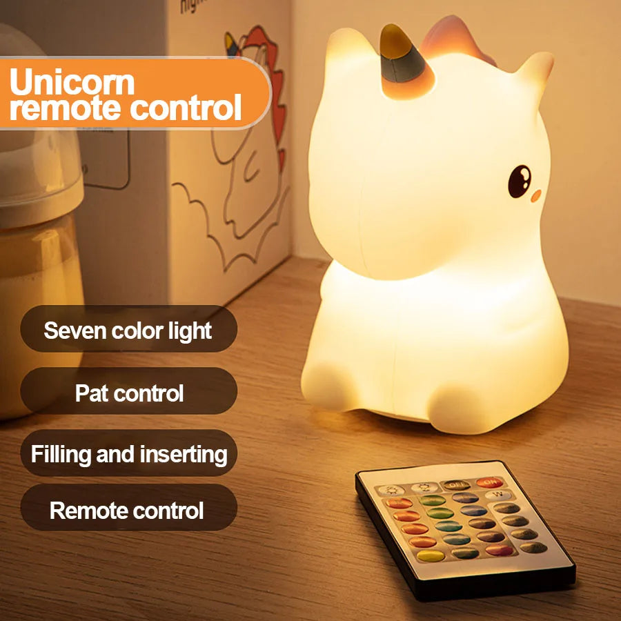 Silicone Night Light Unicorn