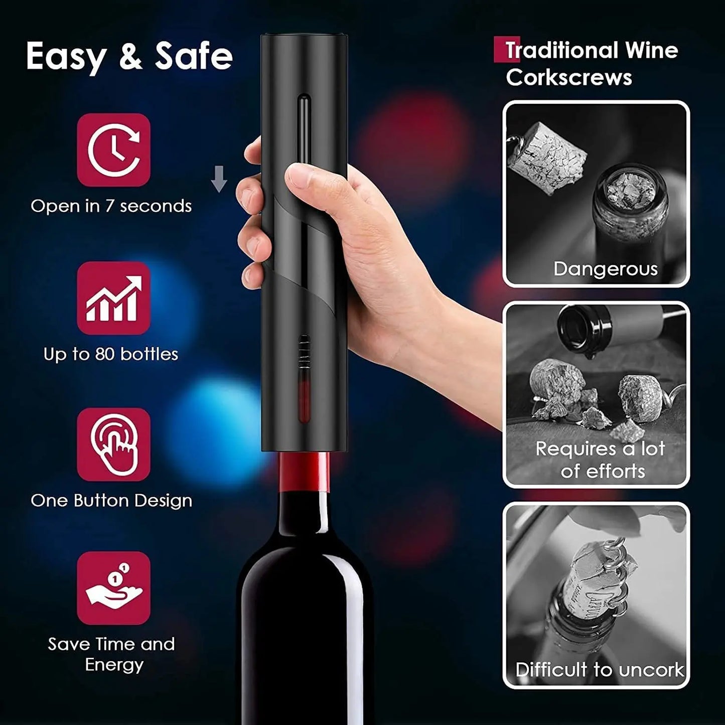 Electric wine opener