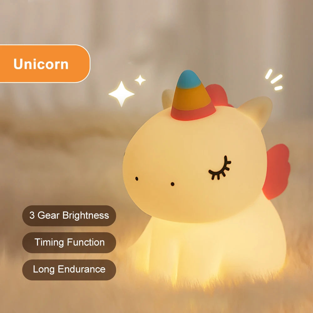 Silicone Night Light Unicorn