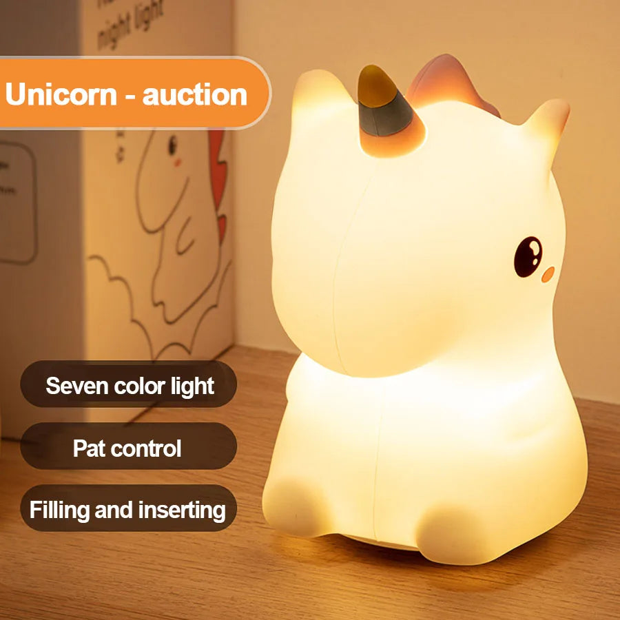 Silicone Night Light Unicorn