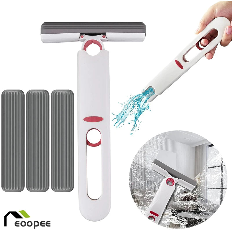 Mini Squeeze Mop - Portable Self-Wringing Sponge Mop for Household Cleaning